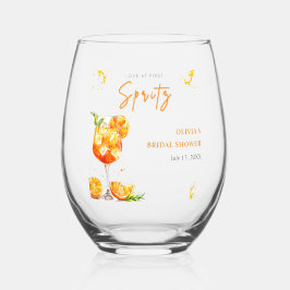 Vaso De Vino Amor por primera Naranja de cócteles Spritz ducha