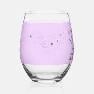 Vaso De Vino Anemone on Light Lilac