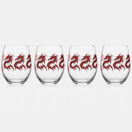 Vaso De Vino Año del Dragón-2024