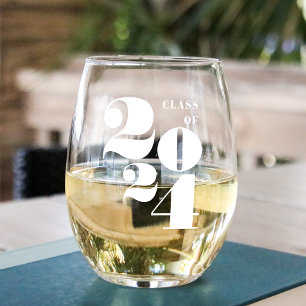 Vaso De Vino Año Grande   Clase de graduación de 2025