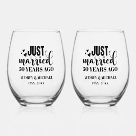 Vaso De Vino Any Year Anniversary Personalized