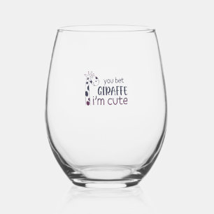 Vaso De Vino Apostas a Giraffe que soy linda