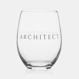 Vaso De Vino ARCHITECT Vidrio inoxidable / Negro