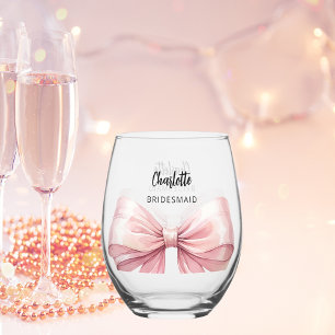 Vaso De Vino Arco rosa de la dama de honor