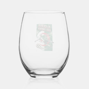 Vaso De Vino Argelia Gol Energía Esqueleto Delantero Naciones N