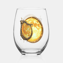 Vaso De Vino Arpa Celestial de la Luna Dorada