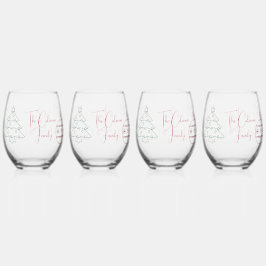 Vaso De Vino Arte de esquema de navidades