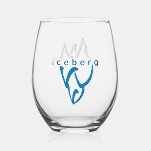 Vaso De Vino Arte de Iceberg Azul Inspirador personalizado