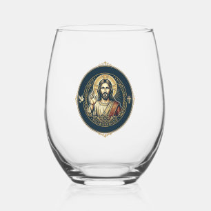 Vaso De Vino Artista Digital Jesús Camiseta Arte iPad Inspirado