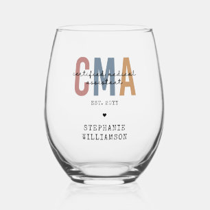 Vaso De Vino Asistente Médico Certificado por personalizado CMA
