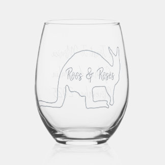 Vaso De Vino Australian Bachelorette Party Stemless Wine Glass