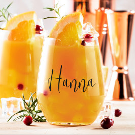 Vaso De Vino Bachelorette Party Favor Girly Script