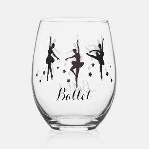 Vaso De Vino Ballet Diseño Vino sin Estúmulo