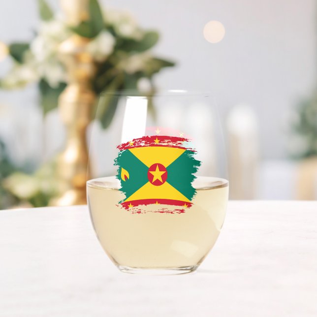 Vaso De Vino Bandera de Granada (Insitu (Boda))