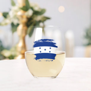 Vaso De Vino Bandera de Honduras