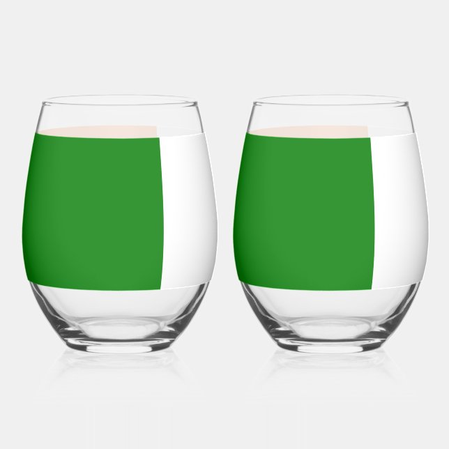 Vaso De Vino Bandera de Irlanda Total  (Anverso)
