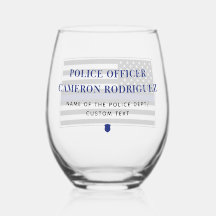 Bandera de oficial de policía de la Línea Azul del