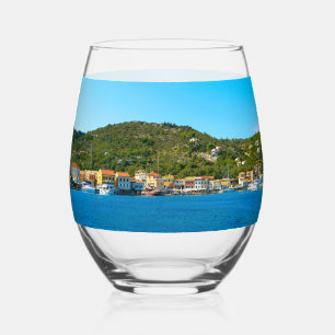 Vaso De Vino Bandera del puerto de Antipaxos