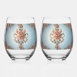 Vaso De Vino Baroque Rose   