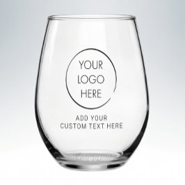 Vaso De Vino Basic Logo Custom, Business or Marketing