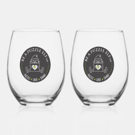 Vaso De Vino Be A Puzzle Elf — Water Bottle /Tumbler