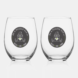 Vaso De Vino Be A Puzzle Elf — Water Bottle /Tumbler