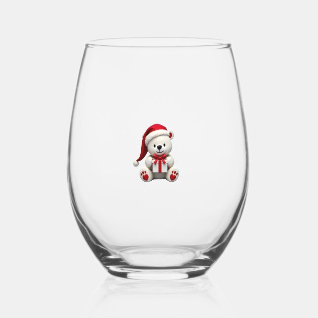 Vaso De Vino Bear Christmas Christmas (Anverso)