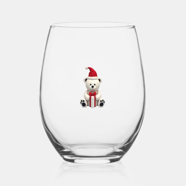 Vaso De Vino Bear Christmas Christmas (2) (Anverso)