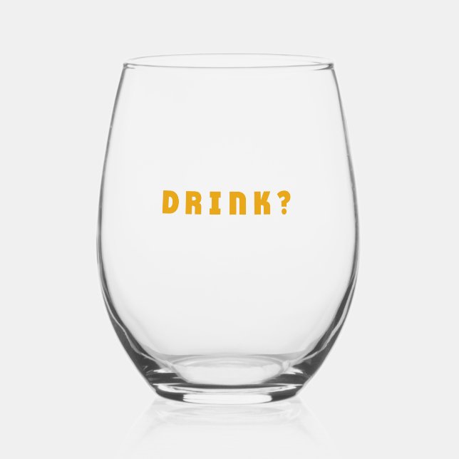 Vaso De Vino Beber alcohol (Reverso )