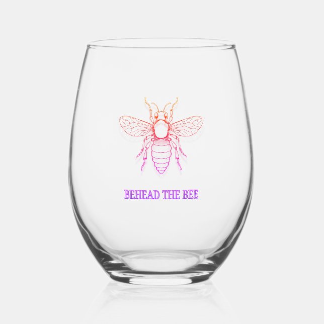 Vaso De Vino Behead The Bee (Anverso)