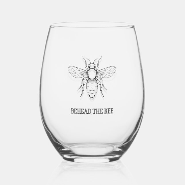 Vaso De Vino Behead The Bee (Anverso)