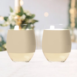 Vaso De Vino Beige Champagne
