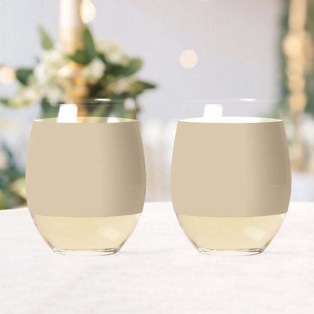 Vaso De Vino Beige Champagne (Insitu (Boda))