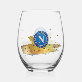 Vaso De Vino Bicchiere conmemororativo scudetto Napoli