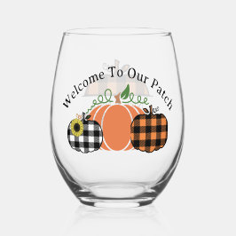 Vaso De Vino Bienvenido A Nuestro Parche