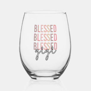 Vaso De Vino Blessed Gigi Regalos para Gigi Grandma
