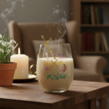 Blessed Imbolc Glass Light Renewal Brigid Design