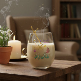 Vaso De Vino Blessed Imbolc Glass Light Renewal Brigid Design