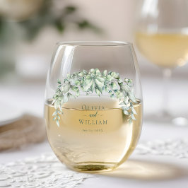 Vaso De Vino Boda de energía ecológica de color de agua Eucalyp
