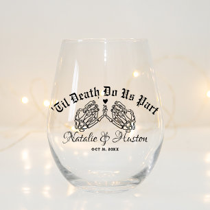 Vaso De Vino Boda de gótico, damas de honor personalizadas hast