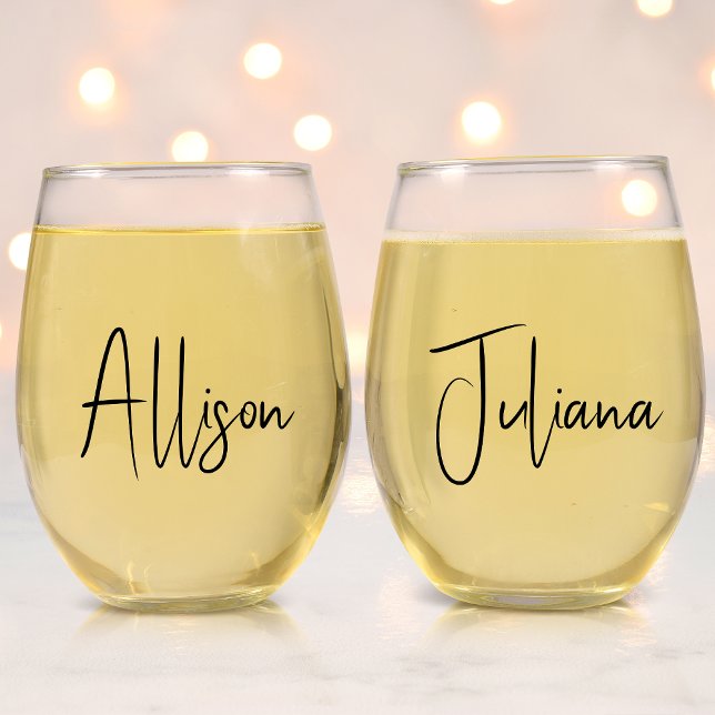 Vaso De Vino Boda de moda Bachelorette Party (Subido por el creador)