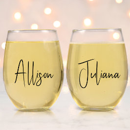 Vaso De Vino Boda de moda Bachelorette Party