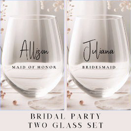 Vaso De Vino Boda De moda Mujer De La Mujer De La Novia