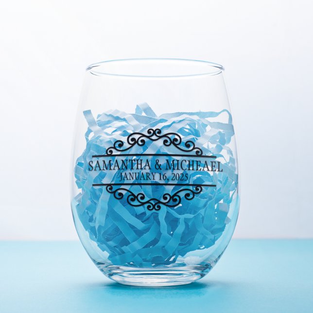 Vaso De Vino Boda de novia Groom personalizado (Subido por el creador)