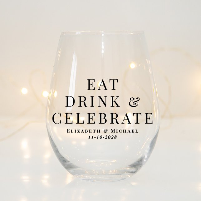 Vaso De Vino Boda moderna comer beber celebrar (Subido por el creador)