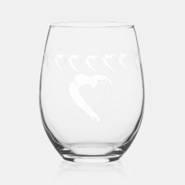 Vaso De Vino Boda Moonheart Favor Vino sin Estúmulo
