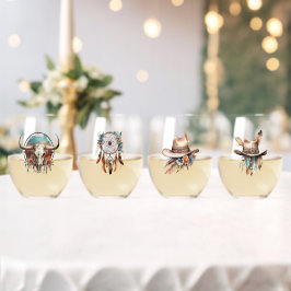 Vaso De Vino Boho Larga Vida A Las Vaqueras Gafas De Vino Sin P