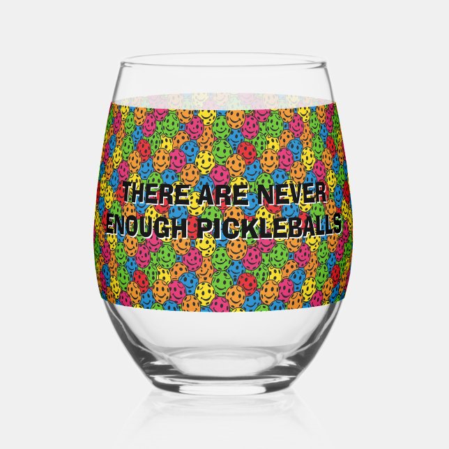 Vaso De Vino Bolas de Pollo Nunca Hay Suficiente (Anverso)