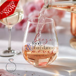 Vaso De Vino Booze Food Bad Dance mueve la tipografía<br><div class="desc">Booze Food and Bad Dance Moves - añada el nombre y la fecha de la pareja (atrás) en una tipografía suave no seria - ideal para la cena de ensayo antes del boda o el propio boda - ©WhimsicalArtwork™</div>