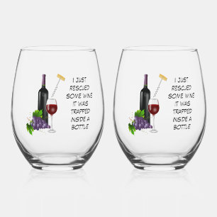 Vaso De Vino Botella de vino y ilustracion de vidrio